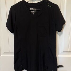 Grey's Anatomy Classic Black Scrub Top